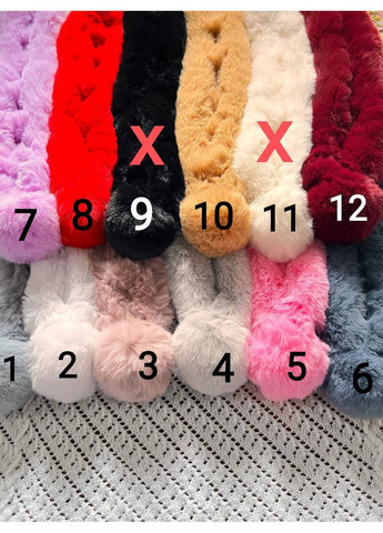 Шарф дитячий хутряний зі штучного хутра кролика | Універсальний | Осінь-зима | No Brand (364543008)