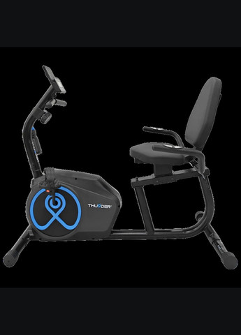 Велотренажер горизонтальный JET черный Thunder (332202279)