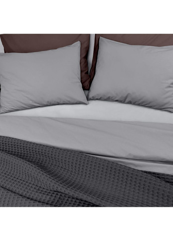 Плед-покрывало вафельное 240х260 см Lava Greek Waffle Антрацит Cosas (369668480)