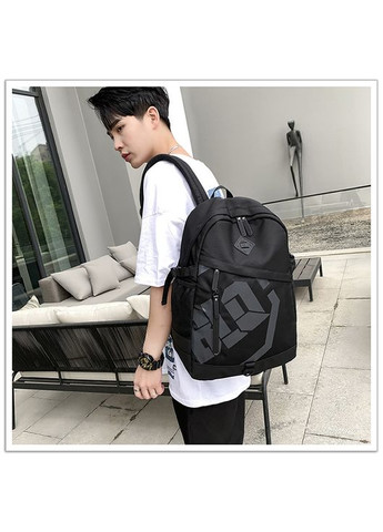 Рюкзак молодежный черный разрисованный КиП (276534106)