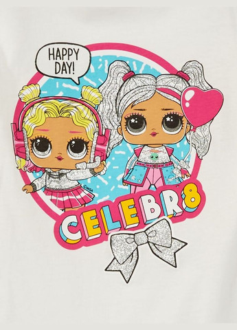 Белый лонгслив Kiabi