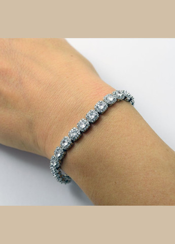 Женский браслет с камнями 9390 SE, размер Maxi Silver (341539803)