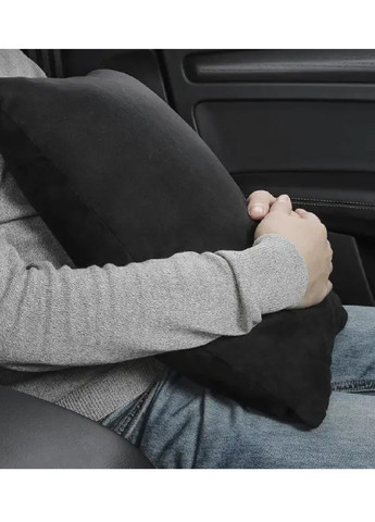 Подушка автомобільна під спину на автокрісло в салон машини автомобіля штучний велюр 42х30 см (479132-Prob) Unbranded (315844237)