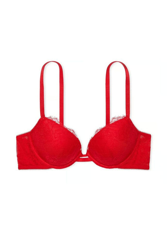 Червоний мереживний червоний бюстгальтер (80с) Victoria's Secret з кісточками поліестер