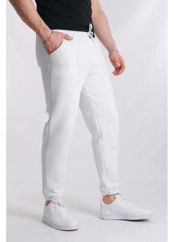 Белые спортивные, кэжуал демисезонные брюки Intruder