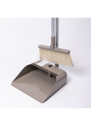 Набор веник и совок на длинной ручке для пола 25×24×100 (см) щетка веник для уборки HP-45-15G (A-040843) Yiwu (365813411)