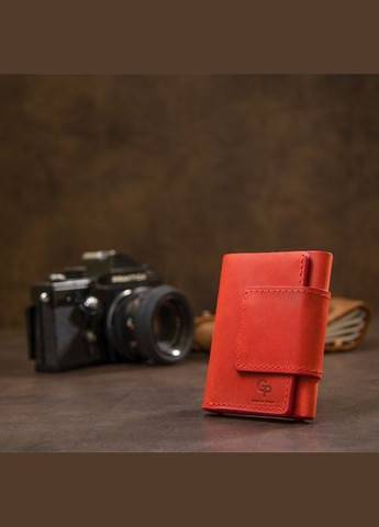 Красный женский портмоне маленького размера 504160 Grande Pelle (303831469)