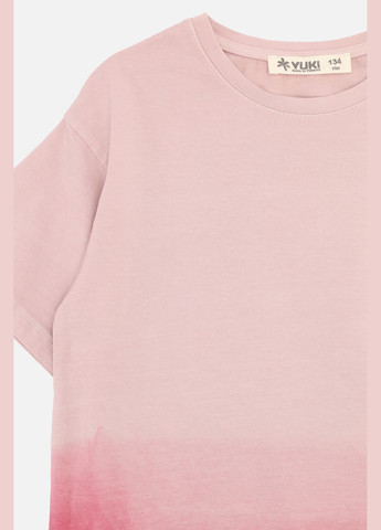 Світло-рожева літня футболка з коротким рукавом для дівчинки колір світло-рожевий cb-00276677 Yuki