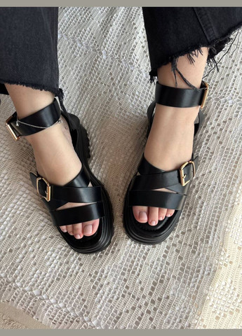 Босоніжки на платформі з екошкіри No Brand (336661881)