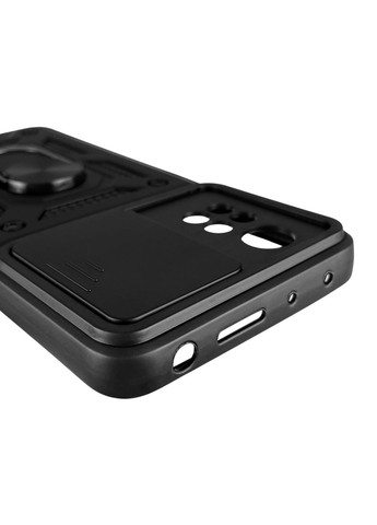 Чохол для POCO X4 Pro 5G броньований з кільцем зі шторкою на сяомі поко х4 про 5г чорний rg1 Xiaomi (366023345)