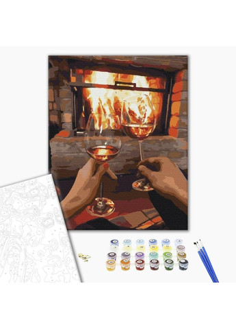 Картина по номерам Вечер для двоих 40*50 Картины по номерам на холсте Романтика BS51816 Brushme (365963293)