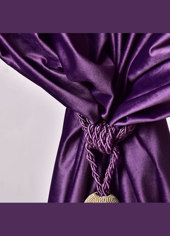 Тканина портьєрна однотонна Оксамит, шторна тканина, тканина для штор, штори, портьєри, гардіни, тканина для гардин V-20 фіолет IDEIA (299841298)