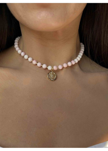 Чокер из розового отопления с подвеской 5364 LeBijou (368559123)