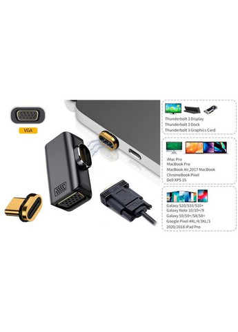 Перехідник (CA914289) PowerPlant USB-C to VGA 1080P60Hz (275092840)