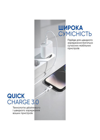 Быстрая зарядка для Apple 20W USBC Power Adapter White AMHJ83 + кабель Lightning (83335) ARS (315932438)