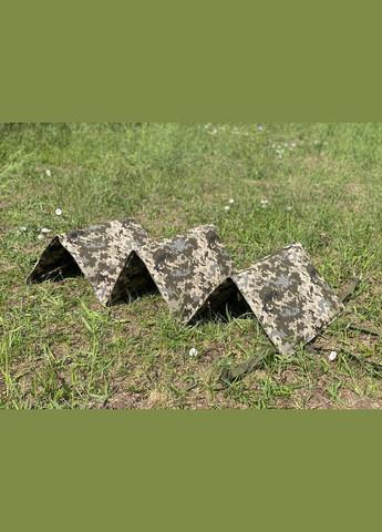 Розкладний каремат на 6 секцій(Піксель)(Олива)(Мультикам) No Brand (342375064)