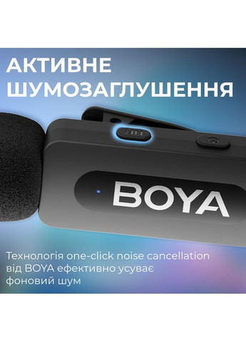 Бездротовий петличний мікрофон BY-V2 Lightning Black Boya (377733930)