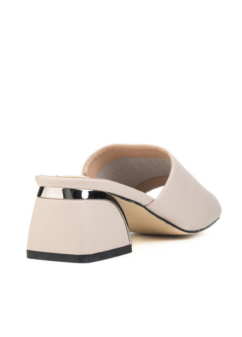 Бежевые шлепанцы (1580ла) FARINNI