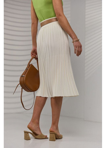 Молочная юбка плиссе короткая 2080 молочный Triko Bakh