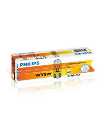 Галогенова лампа кк. 12396NACP WY5W 12V 5W W2,1X9,5d Philips (361869136)