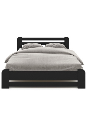 Ліжко Монтана бук 140х200 чорний лак Fagus (303724120)