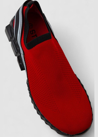 Червоні сліпони чоловічі з тканини Ambra 248RT8059