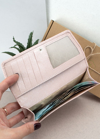 Подарунковий жіночий набір №92: гаманець Leona + обкладинка на паспорт + ключниця (рожеві квіти) HandyCover (283323788)