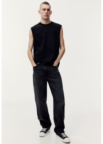 Чоловічі джинси Loose (57684) W28 L32 Чорні H&M (303549023)