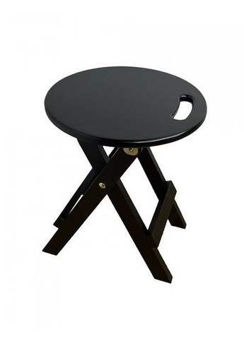 Табурет розкладний складний дерев`яний Т-69 покритий лаком Бук Чорний To be Wood 2 be wood (354296617)