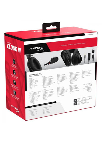 Навушники з мікрофоном Cloud III Black (727A8AA) HyperX (314980776)