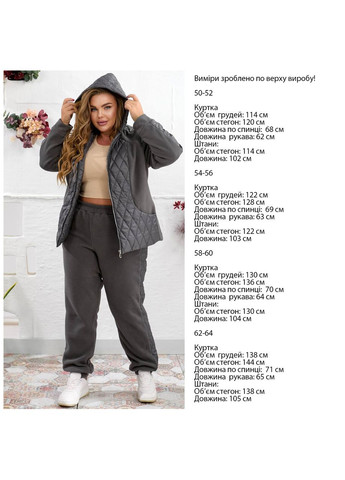 Жіночий теплий костюм з флісу з курткою та джогерами Україна (362699934)