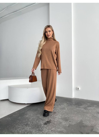 Женский трикотажный костюм из ангоры (широкий рубчик) — фото вживую, размерная сетка в описании. DK/DL Мода без кордонів (362622577)