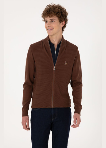 Кофейный кардиган U.S. Polo Assn.