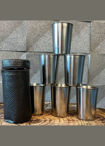 Рюмки в кожаном чехле (6шт) 150 мл A-Plus (324231761)