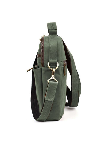 Сумка через плече з ручкою вертикальна RE-0120-4lx зелена крейзі хорс TARWA (343034980)