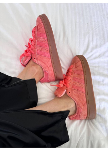 КРОСІВКИ ЖІНОЧІ ADIDAS CAMPUS PEACH GUM АДІДАС КАМПУС No Brand чорні демісезони (367171050)