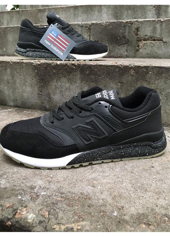 Чорні Осінні кросівки чоловічі new balance 997.5 black white нью беланс 997 No Brand