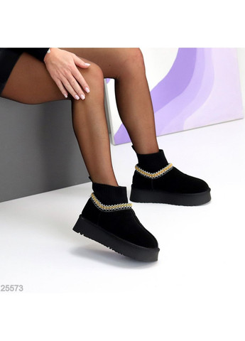 Замшеві Угги з імітацією шкарпеток Helen (363234889)