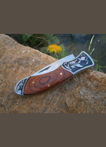 Ніж кишеньковий складаний Mini Goldfinch "Щиглик" D-101 в чохлі / 16,5 см No Brand (329152525)