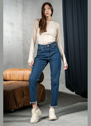 Джинсы мом женские зауженые Denim Mom Синие Teamv - (317310427)