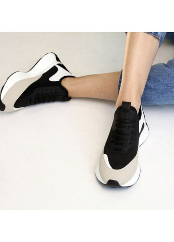 Кроссовки женские черные No Brand чёрные демисезоны (351850866)