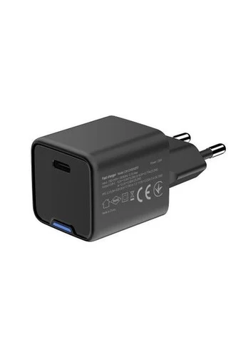 Мережевий зарядний пристрій,, 25 Вт, GaN, 1xType-C (PD3.0), Auto ID (CW-CHS052PD-BK) 000-CW-CHS052PD-BK Colorway (395347534)
