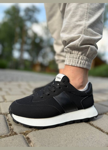 Черные кроссовки женские легкие (1898) No Brand чёрные лето (336491818)