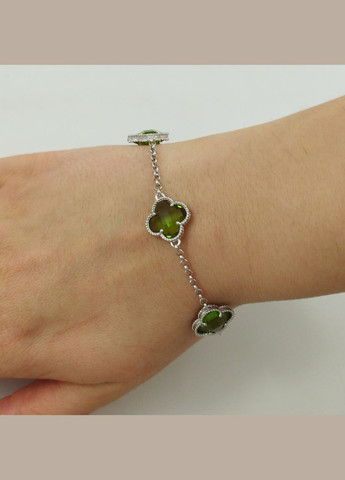 Браслет срібний із султанітом "Конюшина" БЛТ/Б-слт Shatlen Браслет (341319950)