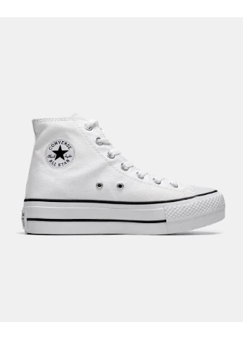 КРОССОВКИ ЖЕНСКИЕ CONVERSE WMNS CHUCK TAYLOR ALL STAR LIFT HIGH WHITE КОНВЕРС ЧАК ТЕЙЛОР БЕЛЫЕ No Brand белые демисезоны (391956606)