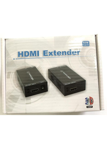 Подовжувач HDMI - RJ-45 (F/F), до 60 м, Black (14371) Atcom (370623093)