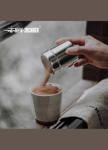 Какао шейкер 150 ml. MHW-3Bomber диспенсер Sprinkle Powder Silver (R-SP5365S-VS) No Brand (303975417)