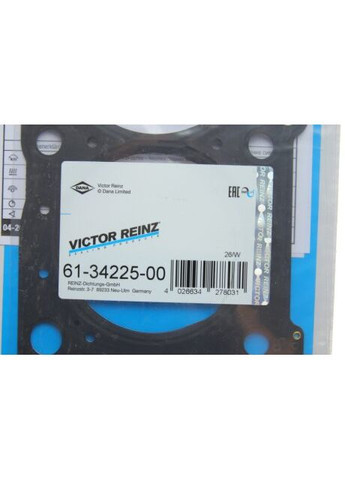 Прокладка головки блока металлическая Г/Б OPEL 2.6 V6 Y26SE (3CYL) 61-34225-00 Victor Reinz (366183217)