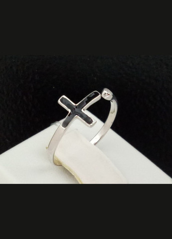 Серебряное кольцо с фианитом и эмалью. 901-01115 Qvaliz (297669724)