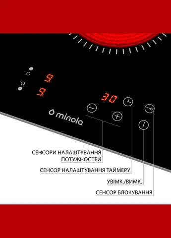 Варочная поверхность электрическая MVH 3031 KBL MINOLA (348058636)